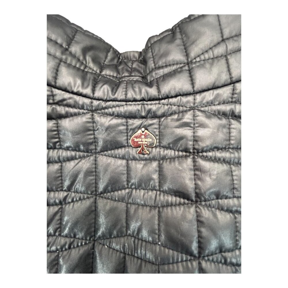 🖤 KATE SPADE Black Quilted Puffer Jacket • Size Small 🖤 - Picture 6 of 8